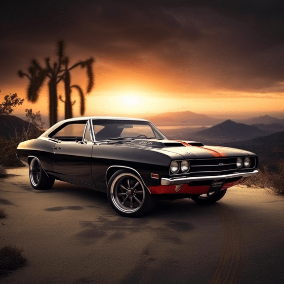 Classic muscle cars