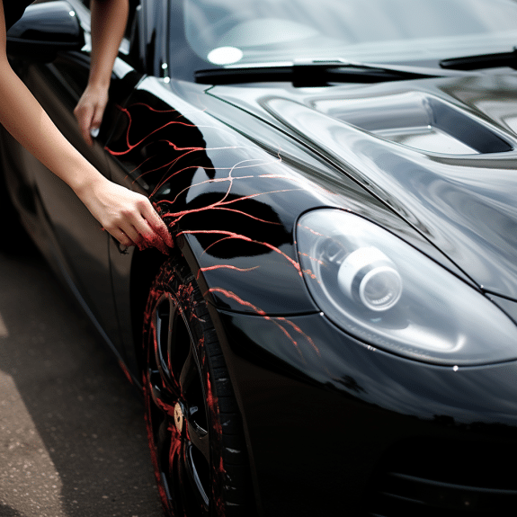 Car paint scratch removal