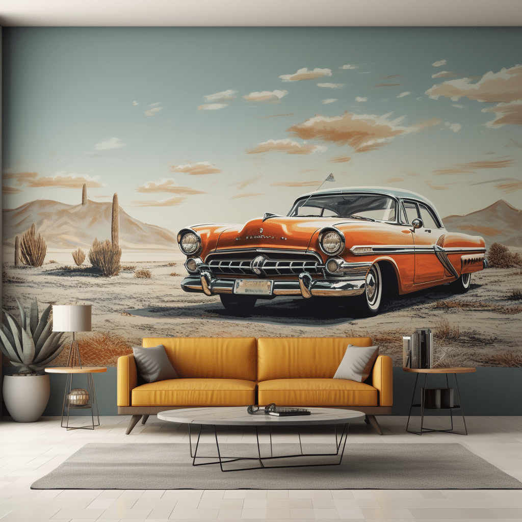 Retro car wallpaper