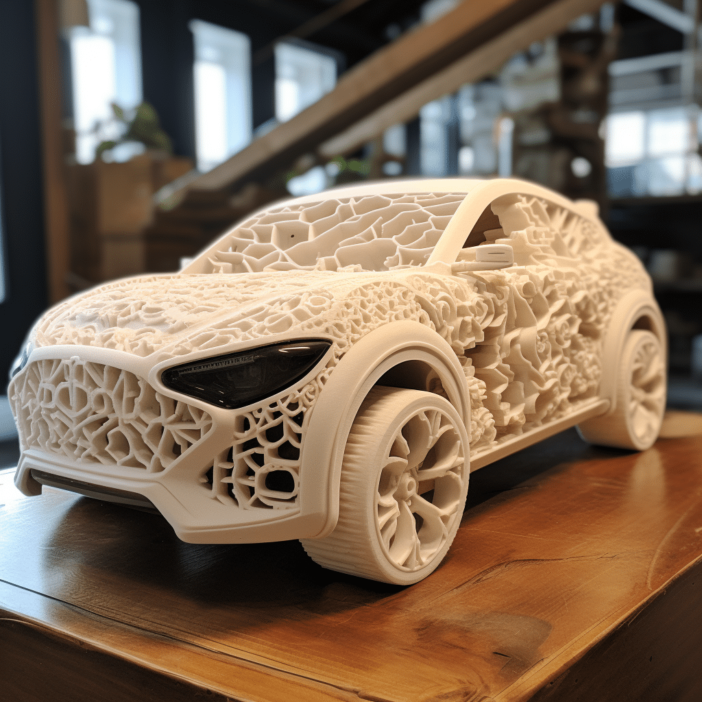 3D printed car parts