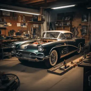 Vintage car restoration