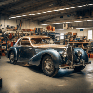 Vintage car restoration