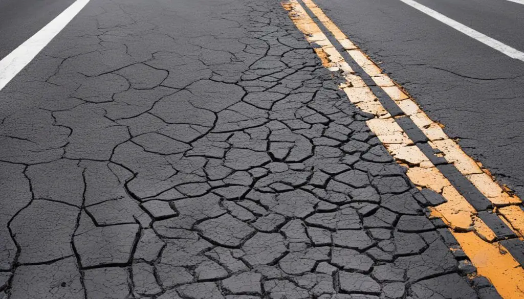 wear damage to road surfaces