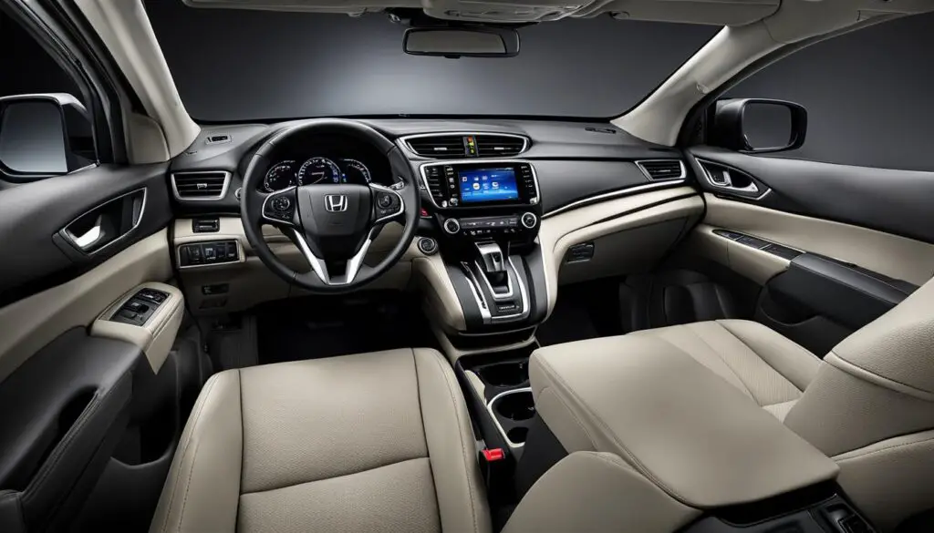 Spacious interior of Honda CR-V