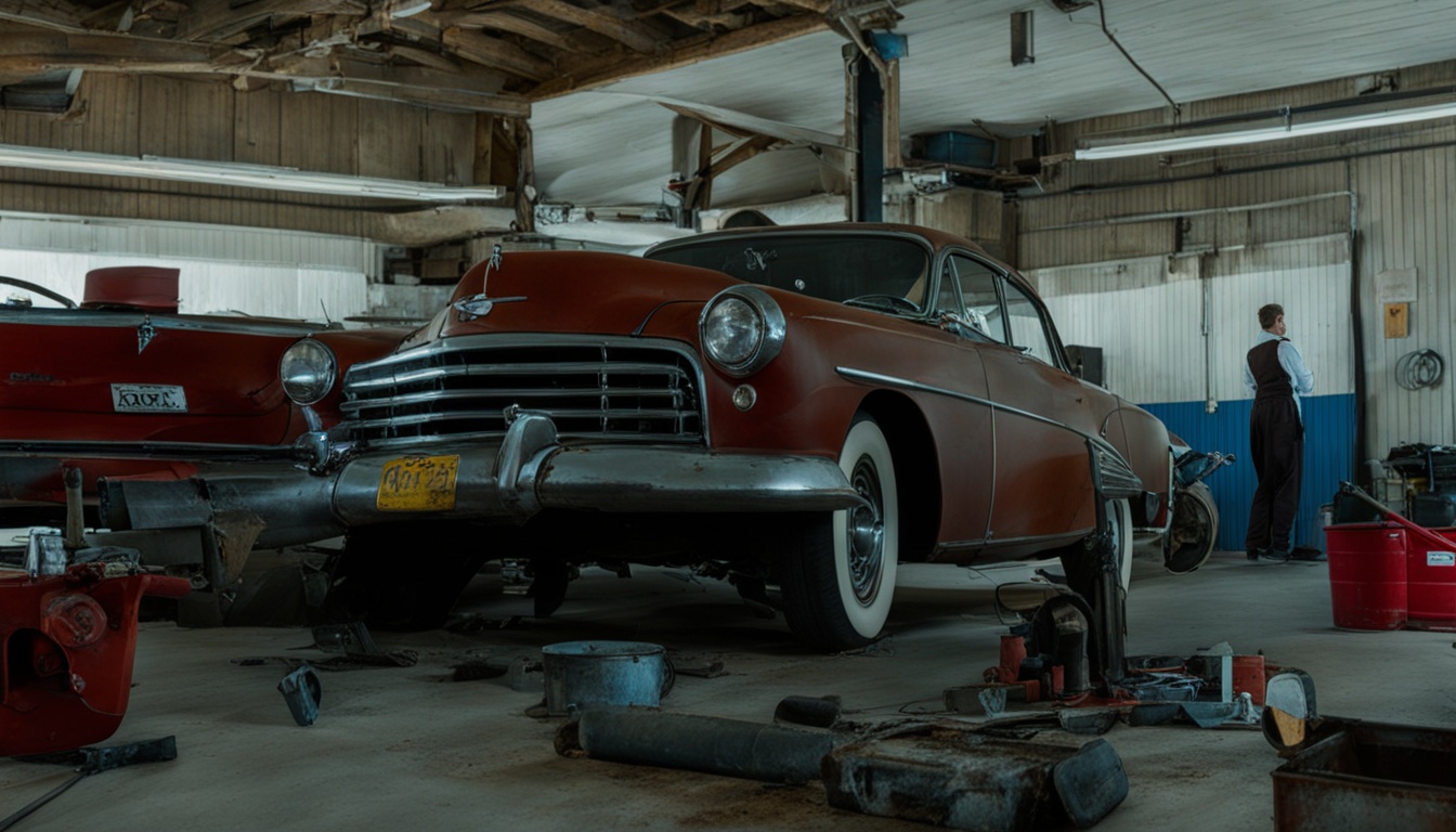 Classic car restoration process