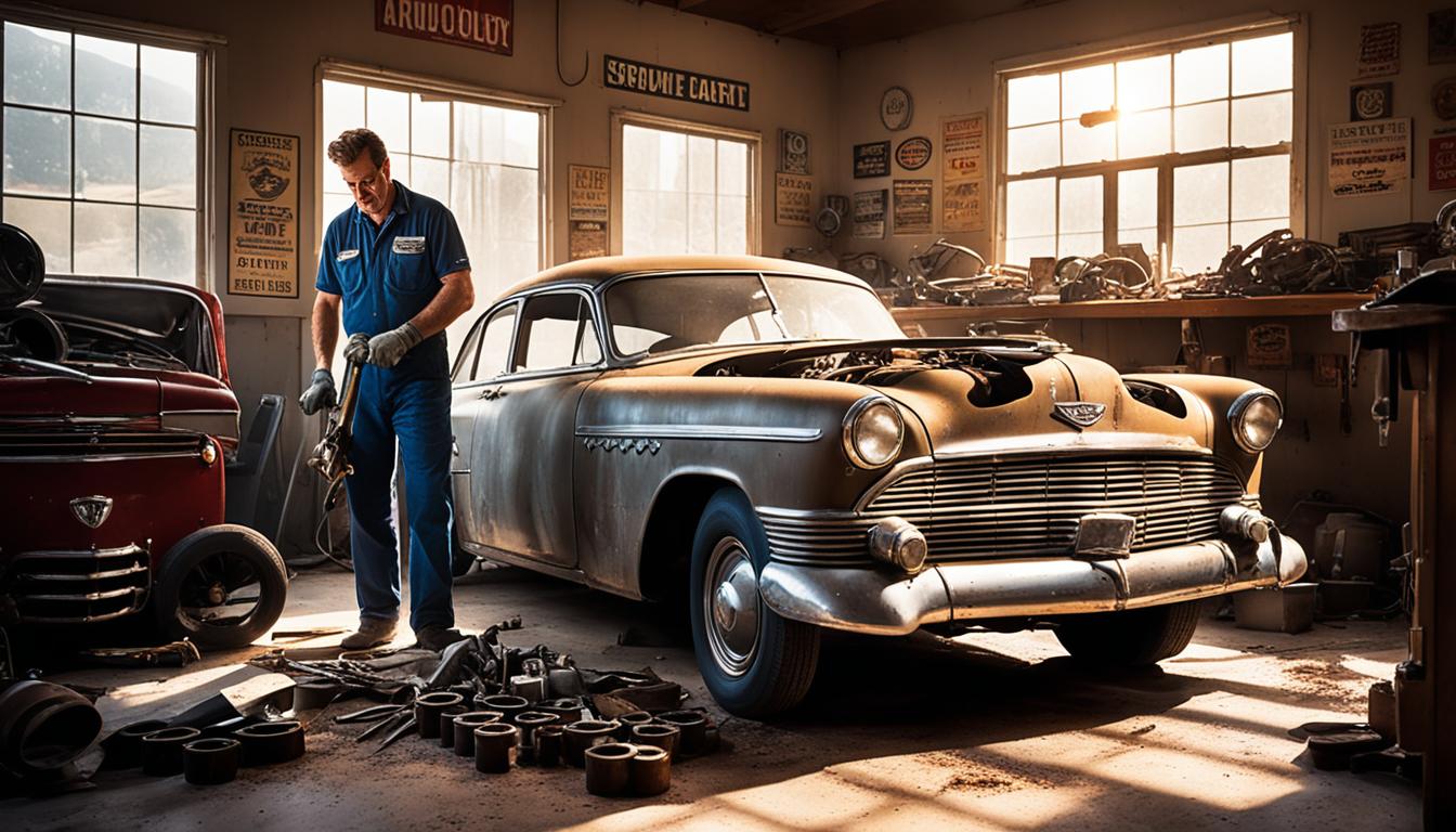 Vintage car restoration projects